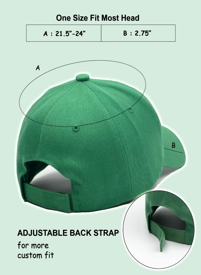 Utmost Structured Baseball Cap with Adjustable Closure - Performance Hat for Outdoor Activities and Custom Embroidery (1pc Kelly Green) - Image 2
